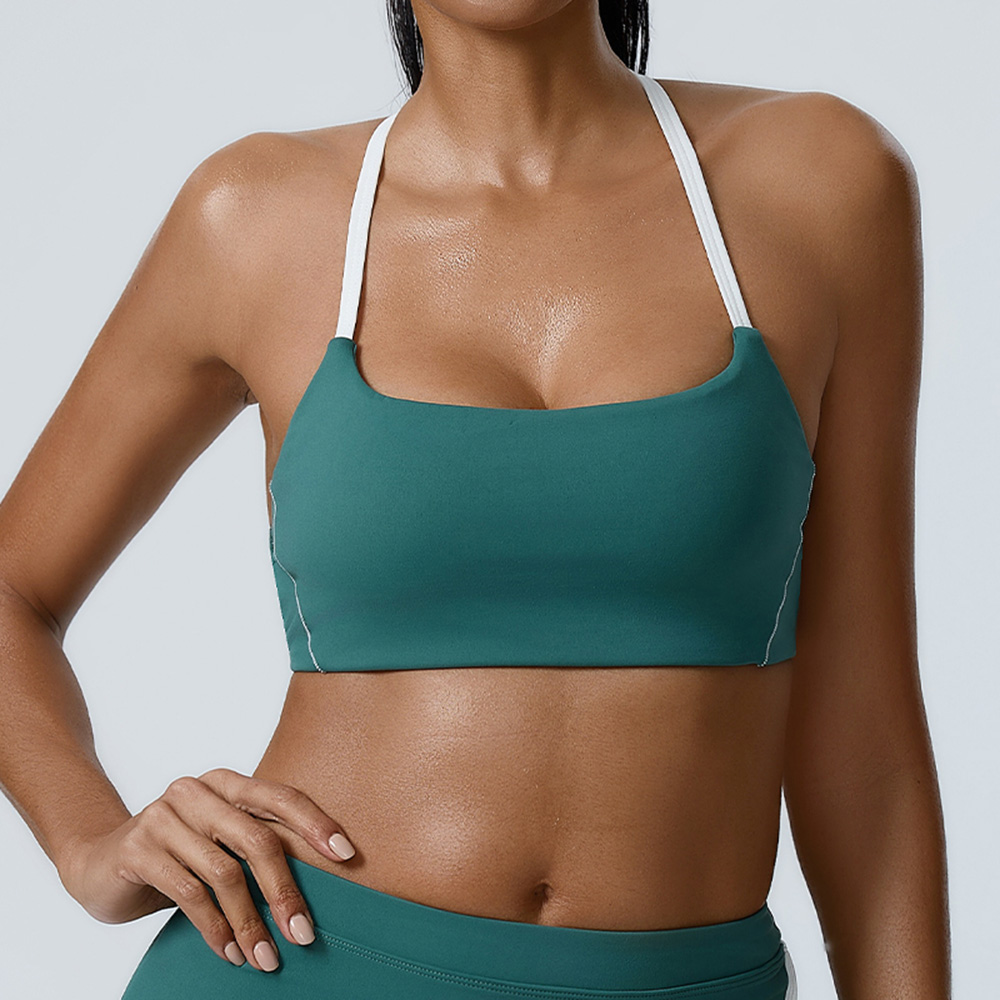 Push Up Bra Padded - Sexy Halter Yoga Bra Women's Shockproof