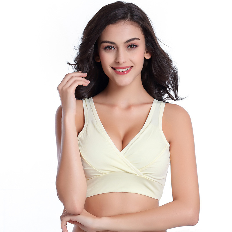 Maternity Plain Color Tank Wir - Nursing Bra Sleep recension och pris