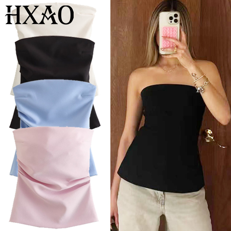 HXAO Corset Tube Top Women Sum - Strapless Bra Backless recension och pris