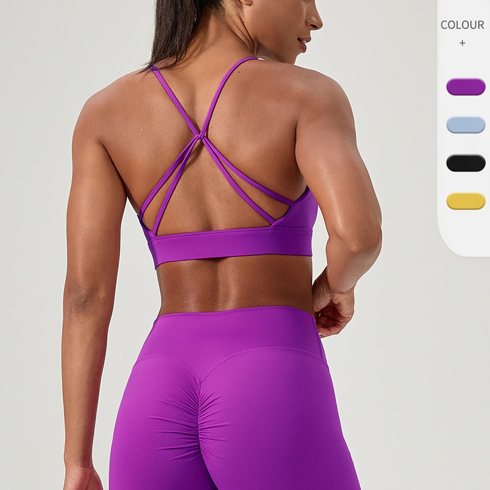 Women's Sexy Yoga Bra Cross St - Sports Bra High Impact recension och pris
