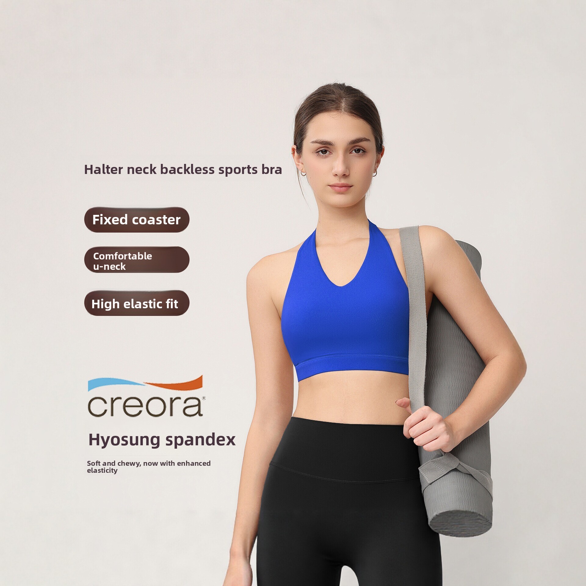 Women's Halter Sports Bra with - Push Up Bra Padded recension och pris